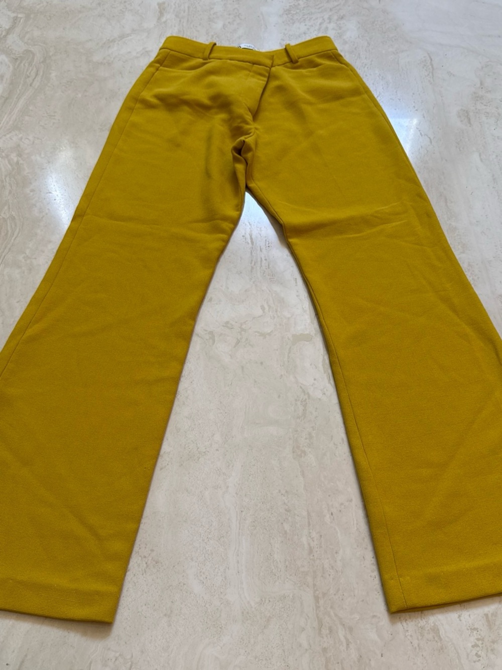 Zara Wide-Leg Pants in Mustard